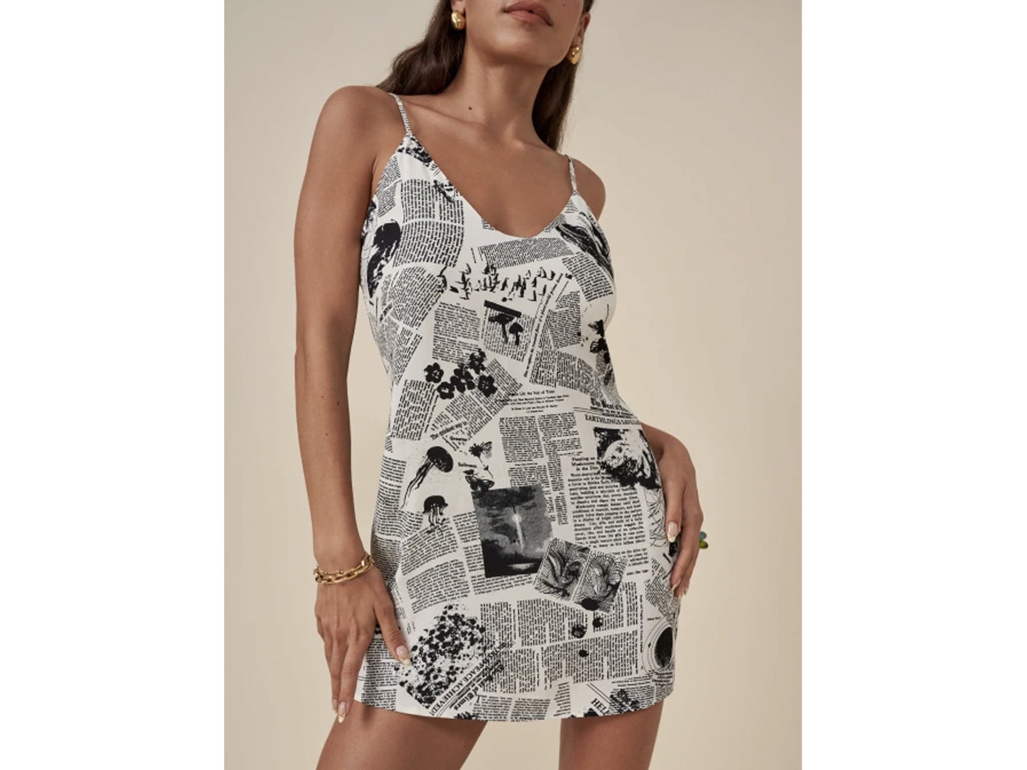 Reformation sales newspaper dress